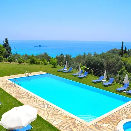 With Swimming Pool And Panorama Sea View - Apartment Pelekas